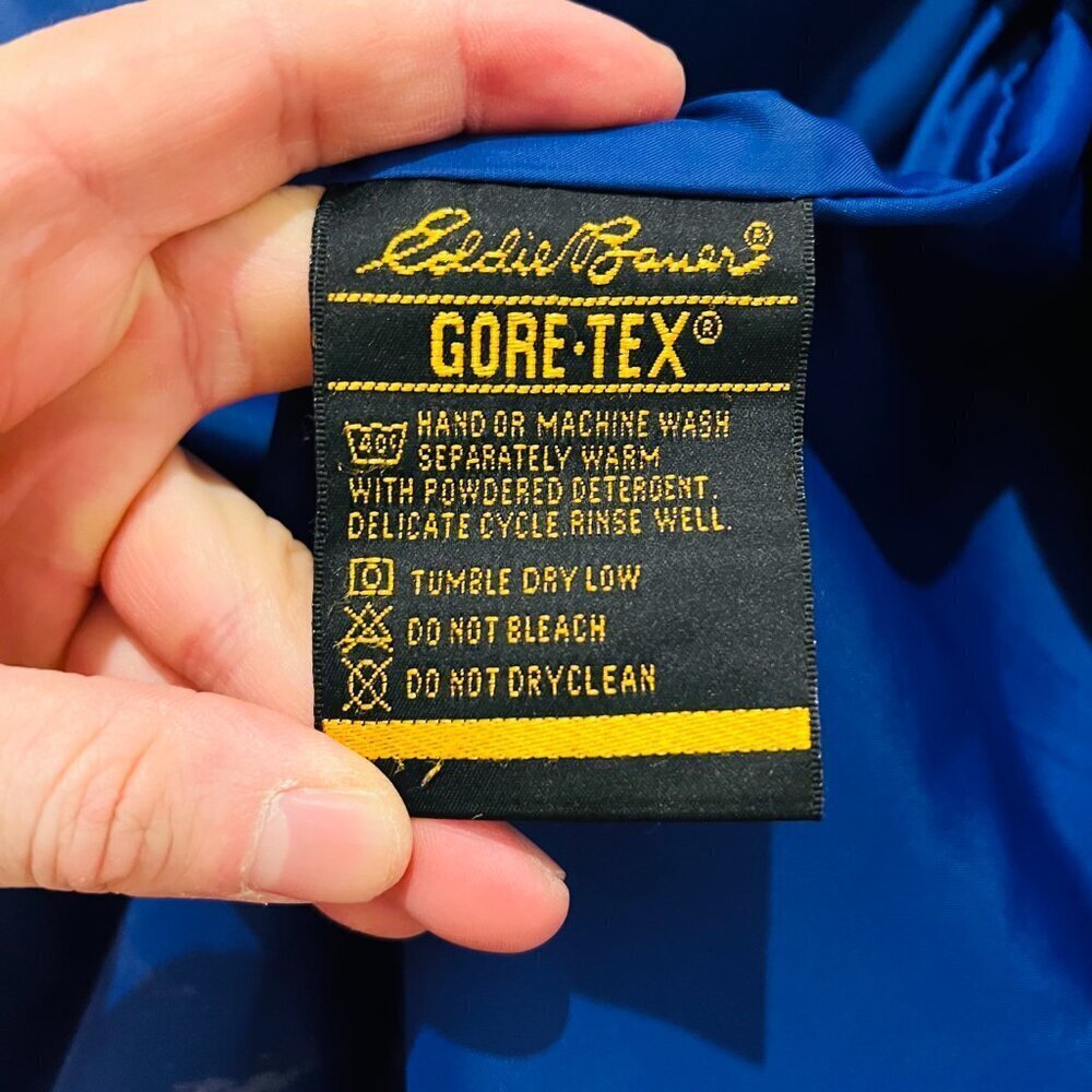 Eddie Bauer Men's Gore-Tex Waterproof Rain Jacket Coat Parka Hooded Large - Picture 6 of 16